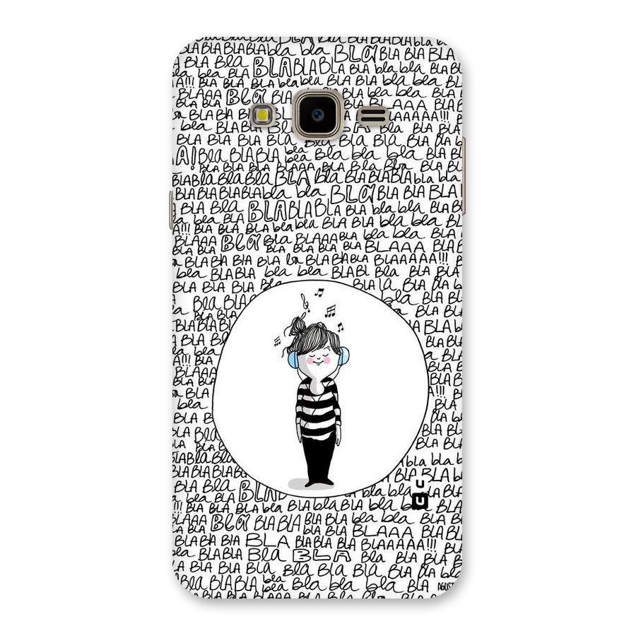 Music And Bla Bla Back Case for Galaxy J7 Nxt