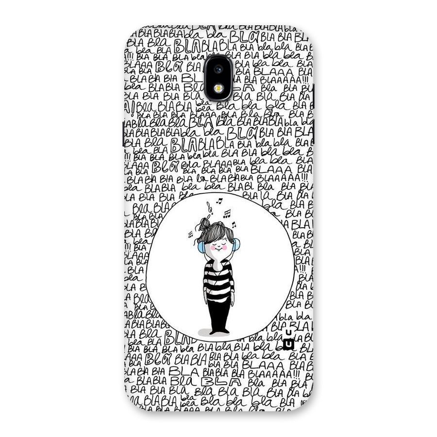 Music And Bla Bla Back Case for Galaxy J7 Pro