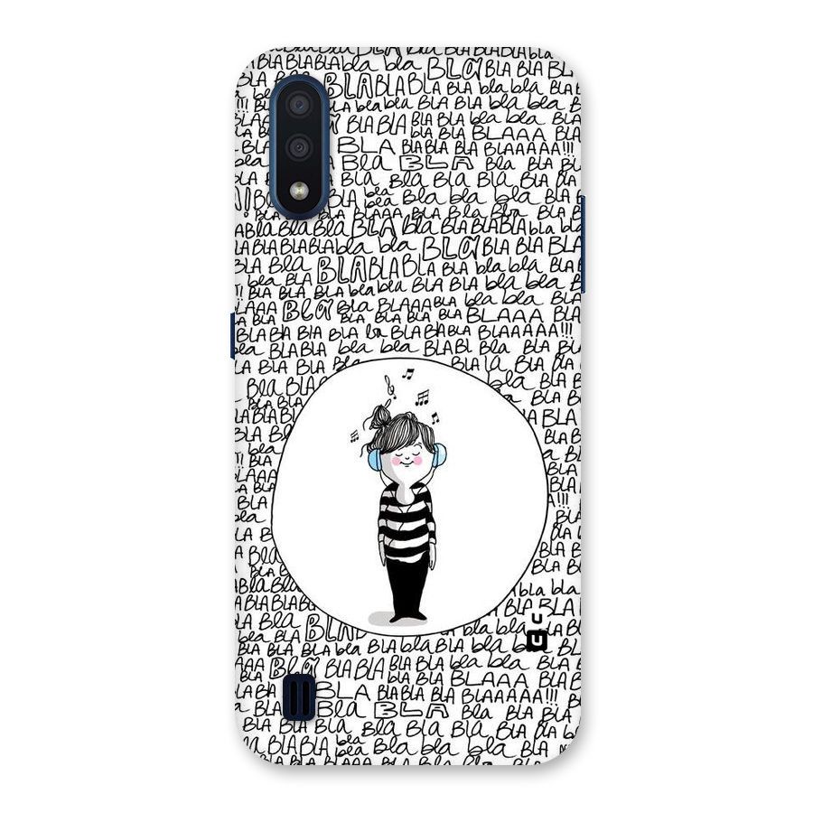 Music And Bla Bla Back Case for Galaxy M01