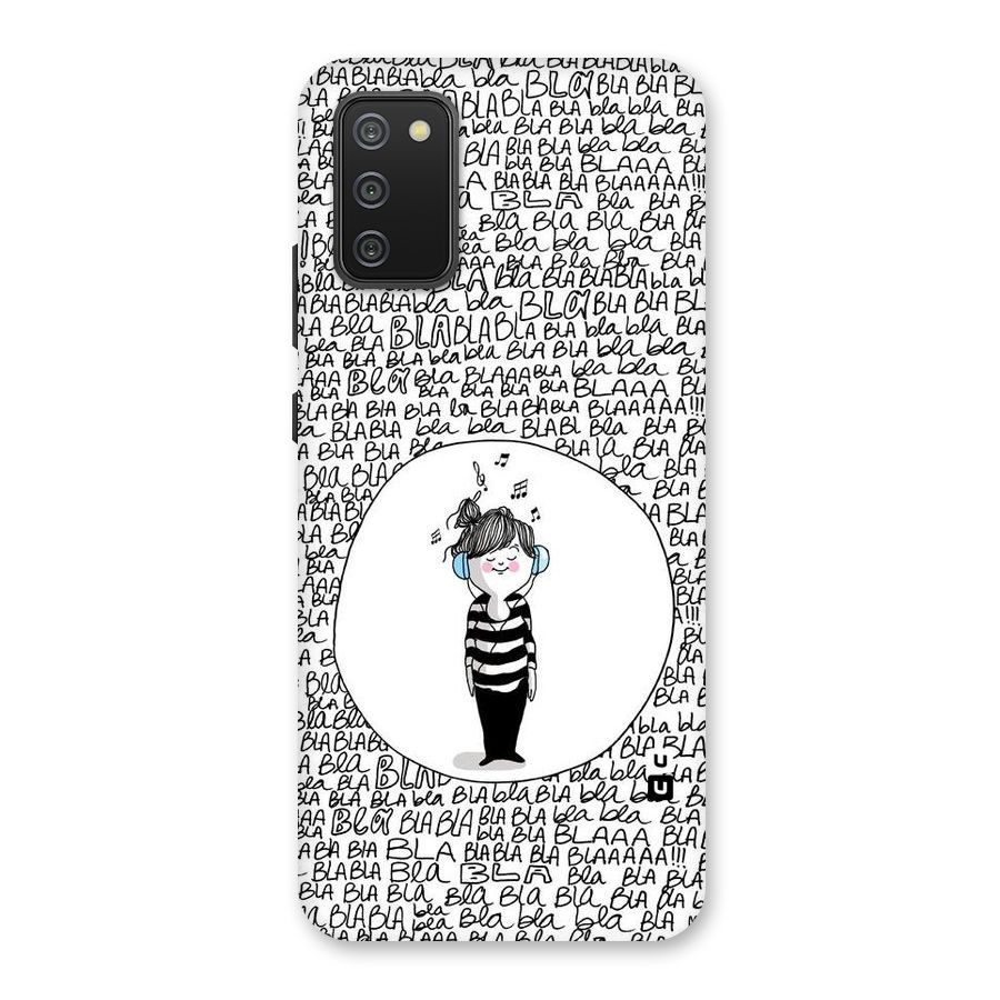 Music And Bla Bla Back Case for Galaxy M02s
