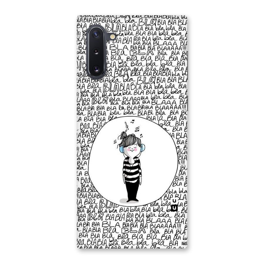 Music And Bla Bla Back Case for Galaxy Note 10