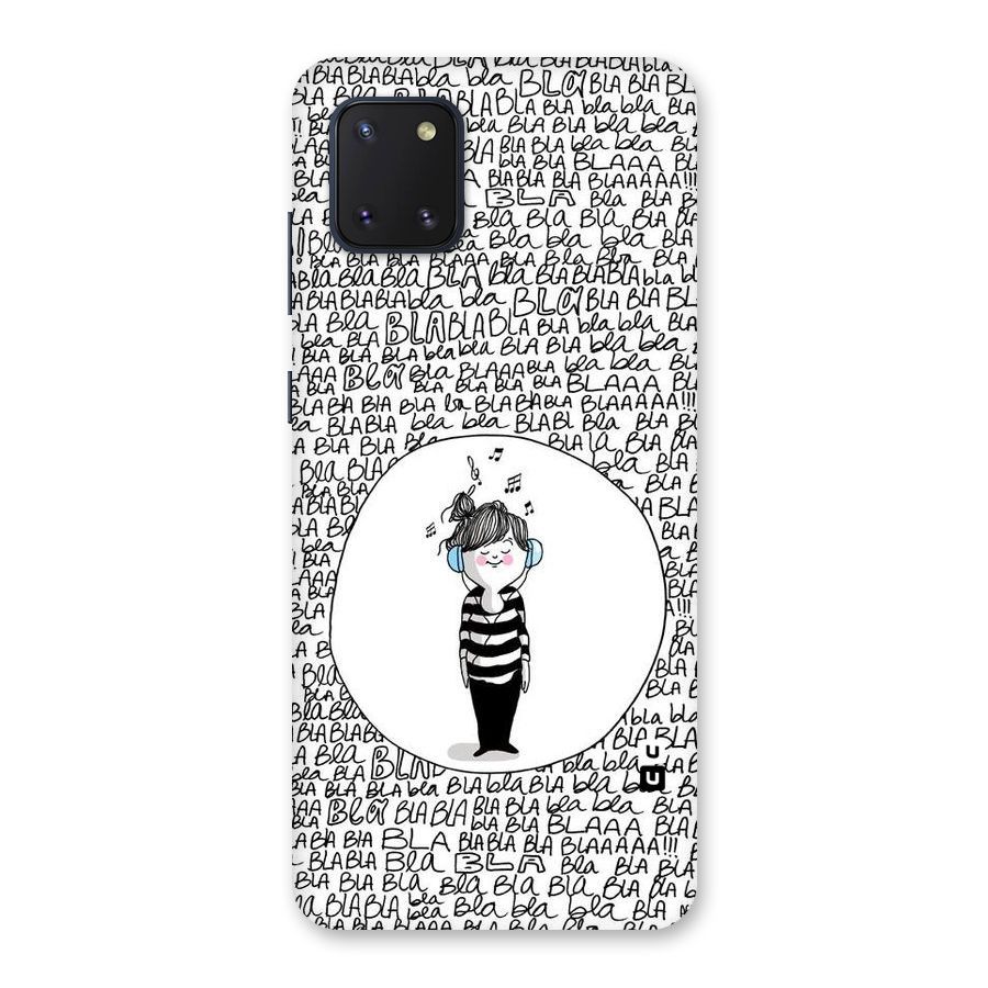 Music And Bla Bla Back Case for Galaxy Note 10 Lite