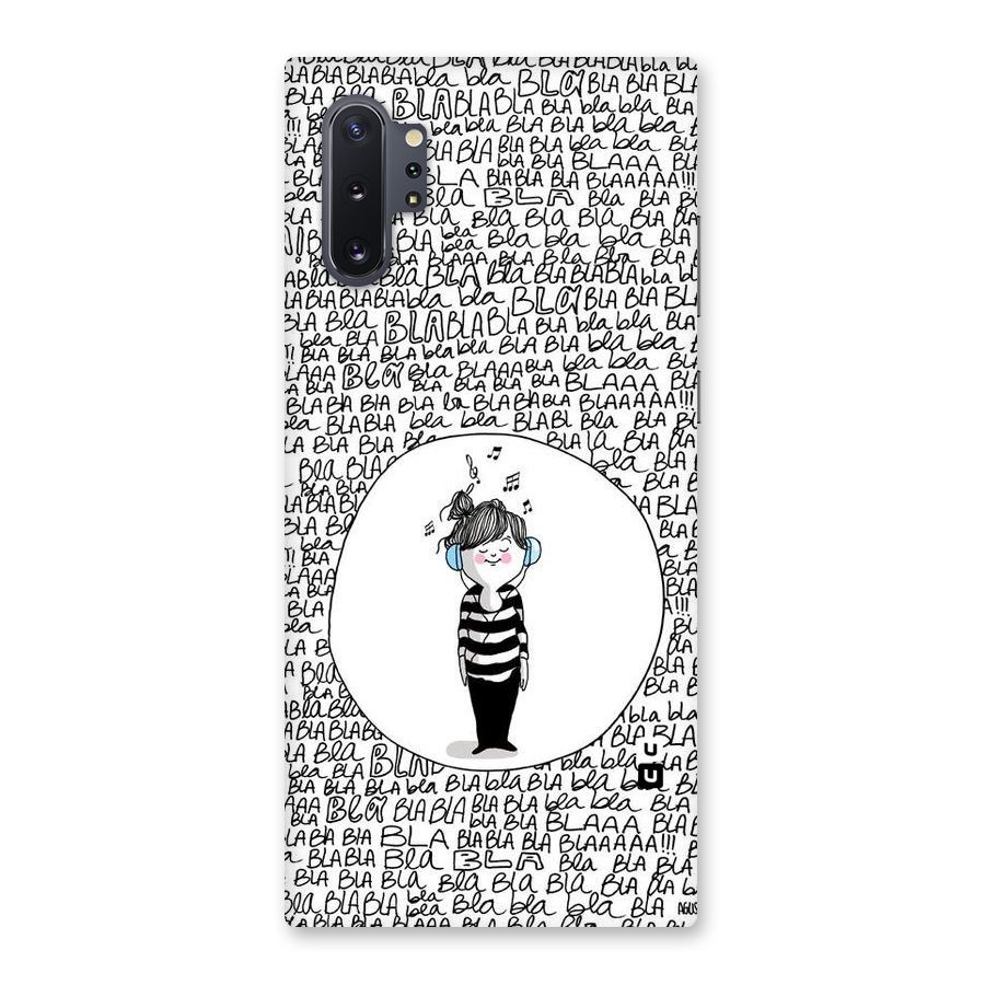 Music And Bla Bla Back Case for Galaxy Note 10 Plus