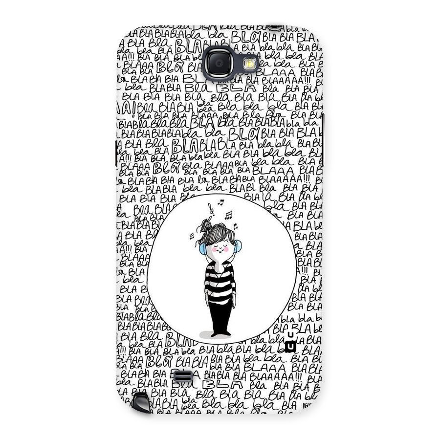 Music And Bla Bla Back Case for Galaxy Note 2