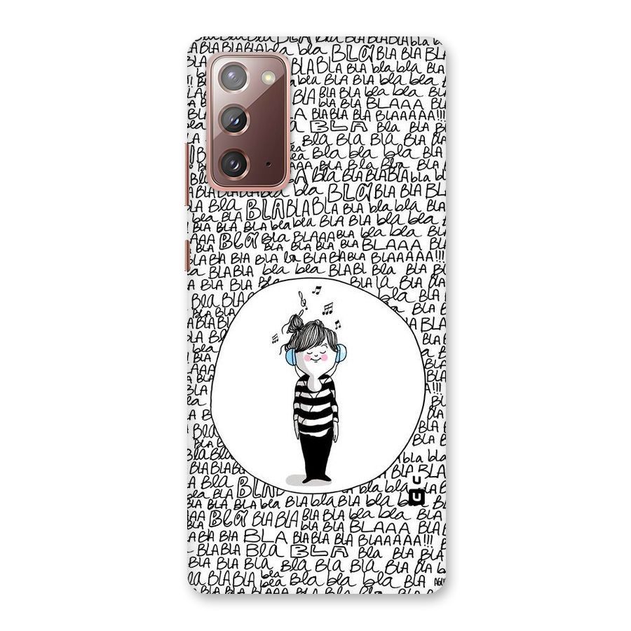 Music And Bla Bla Back Case for Galaxy Note 20