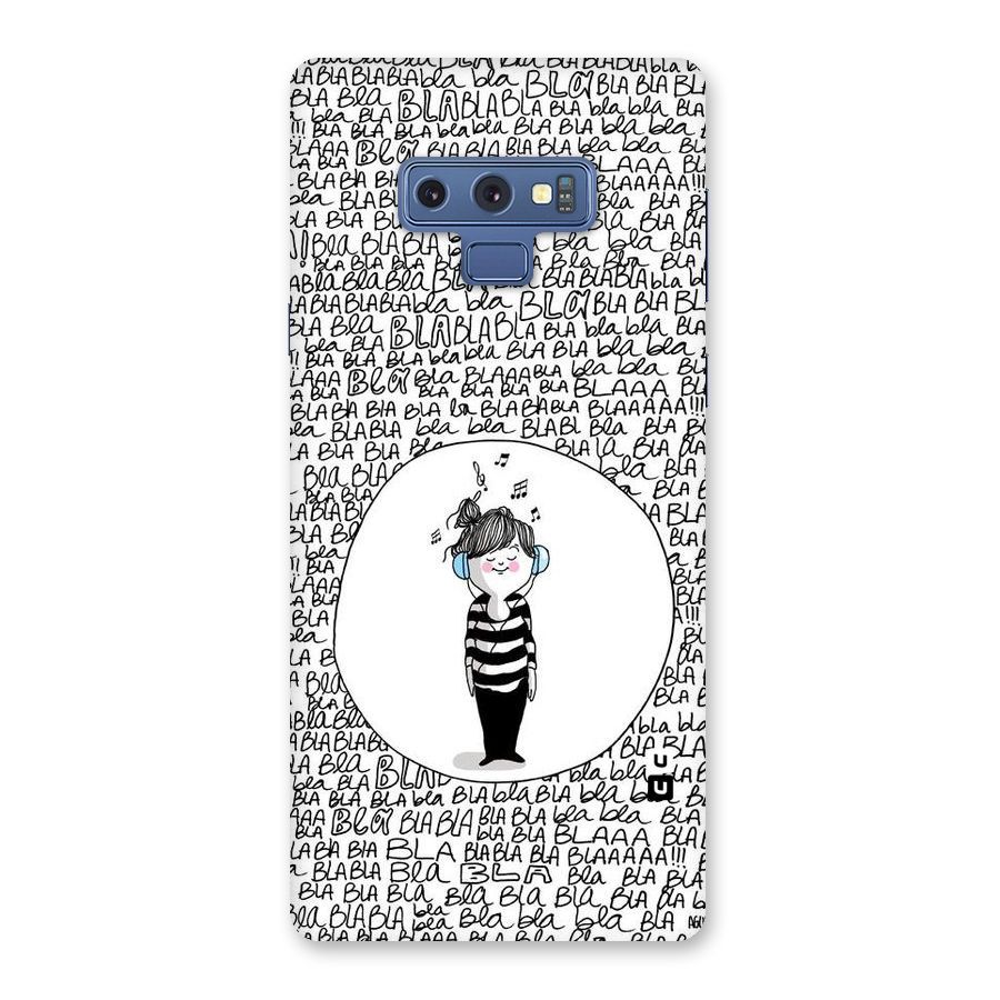 Music And Bla Bla Back Case for Galaxy Note 9