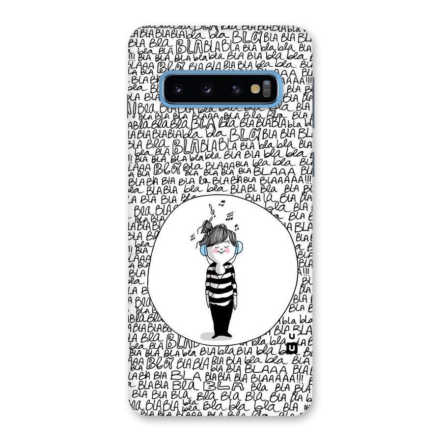 Music And Bla Bla Back Case for Galaxy S10