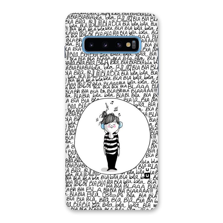Music And Bla Bla Back Case for Galaxy S10 Plus