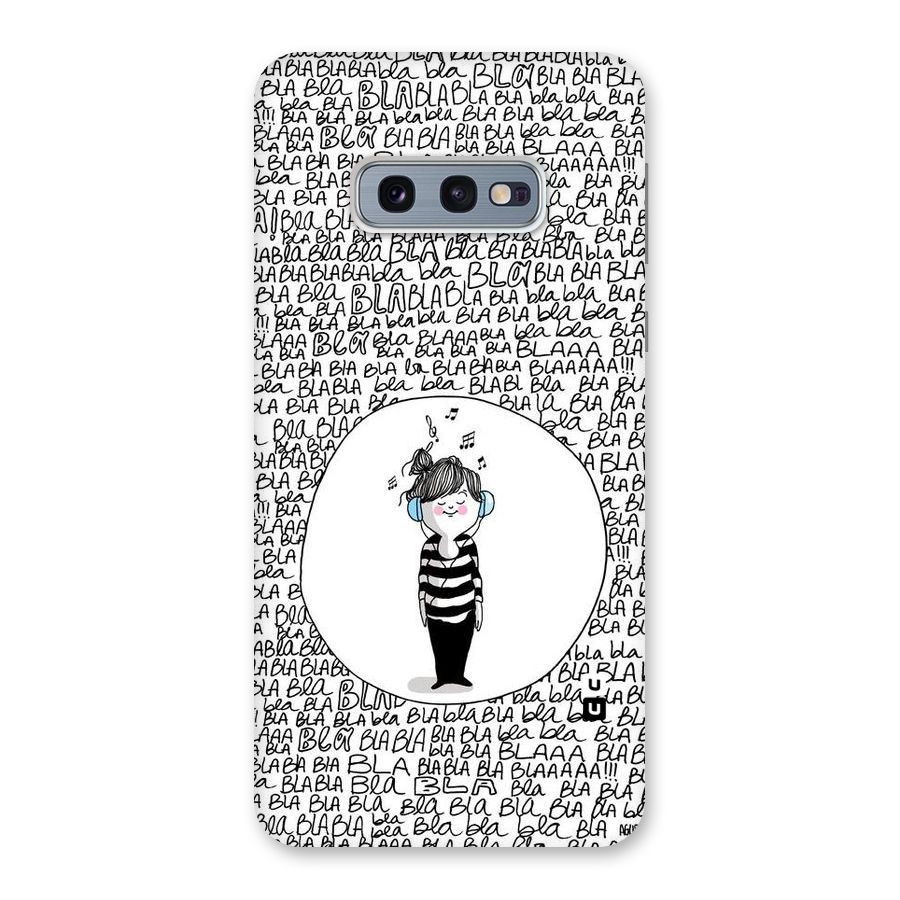 Music And Bla Bla Back Case for Galaxy S10e