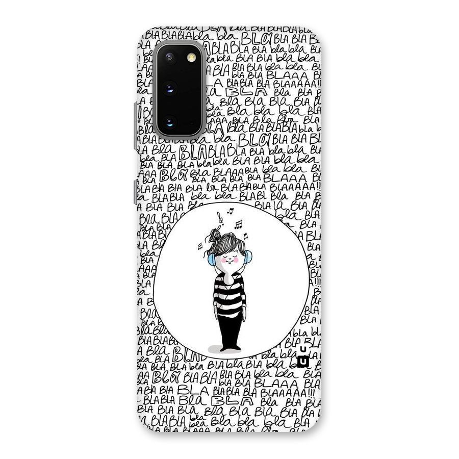 Music And Bla Bla Back Case for Galaxy S20