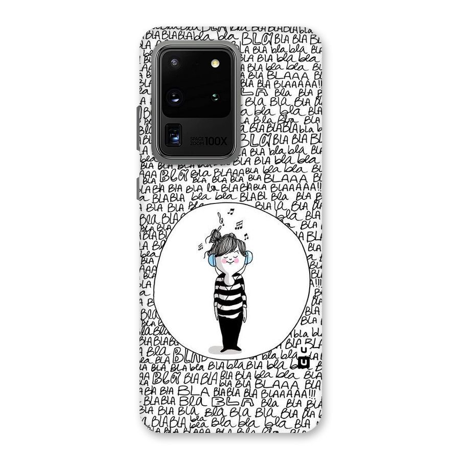 Music And Bla Bla Back Case for Galaxy S20 Ultra