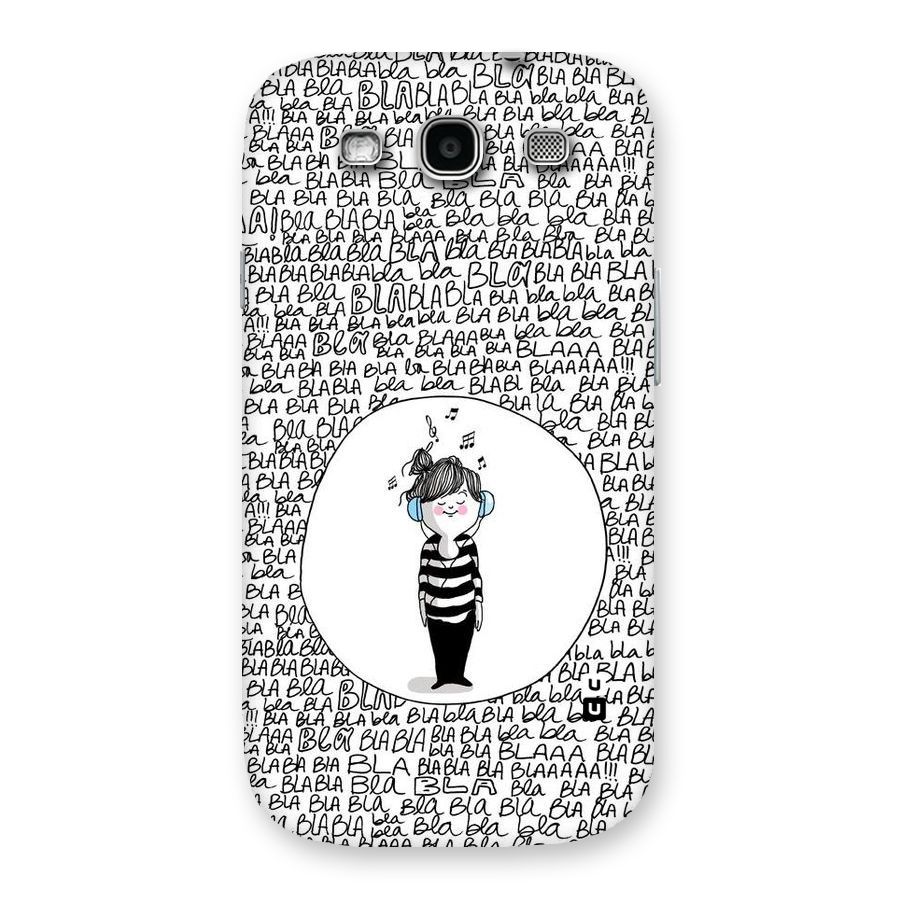 Music And Bla Bla Back Case for Galaxy S3