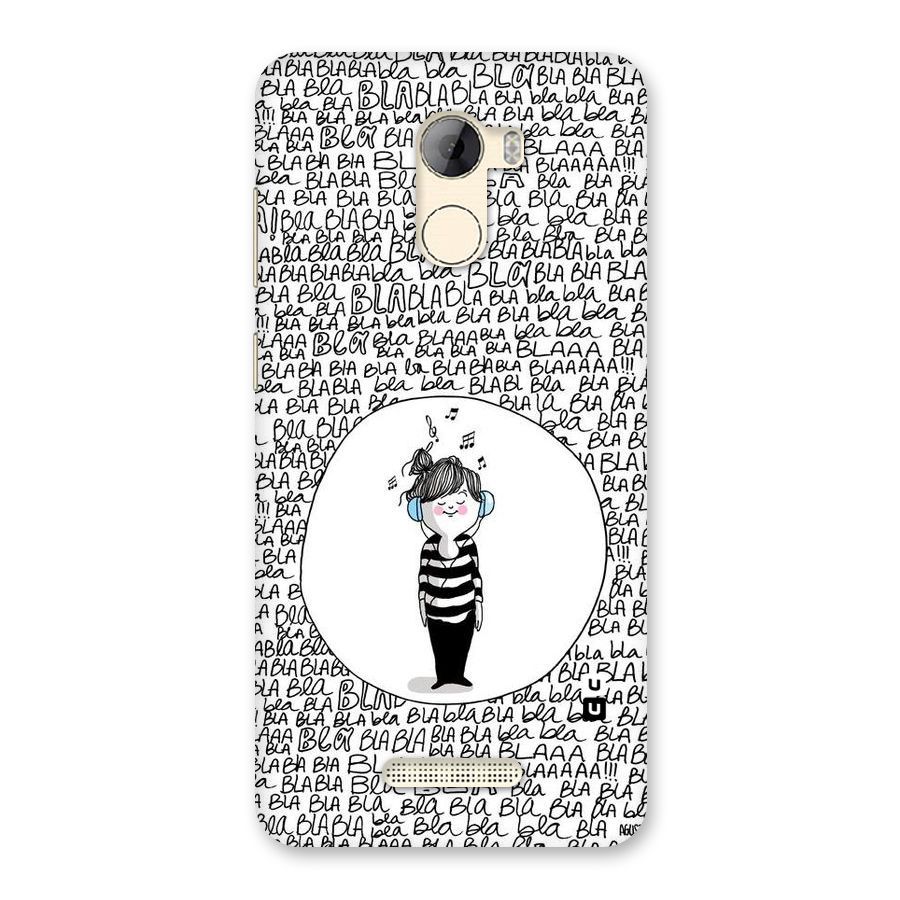 Music And Bla Bla Back Case for Gionee A1 LIte