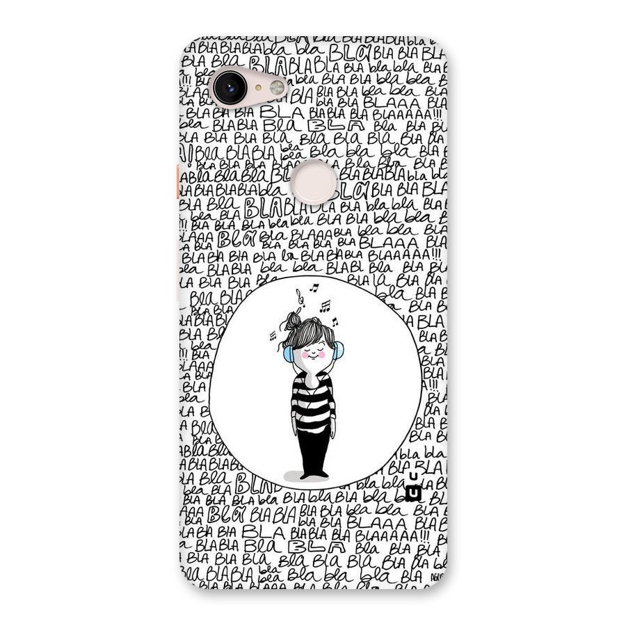 Music And Bla Bla Back Case for Google Pixel 3 XL