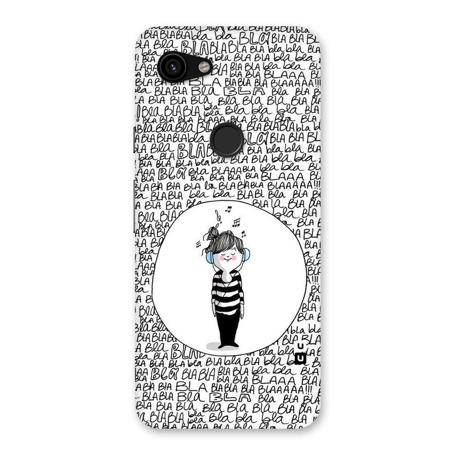 Music And Bla Bla Back Case for Google Pixel 3a