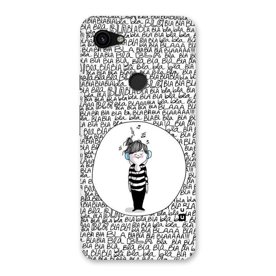 Music And Bla Bla Back Case for Google Pixel 3a XL