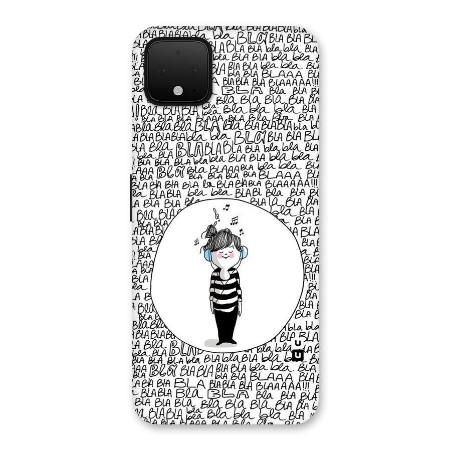 Music And Bla Bla Back Case for Google Pixel 4 XL