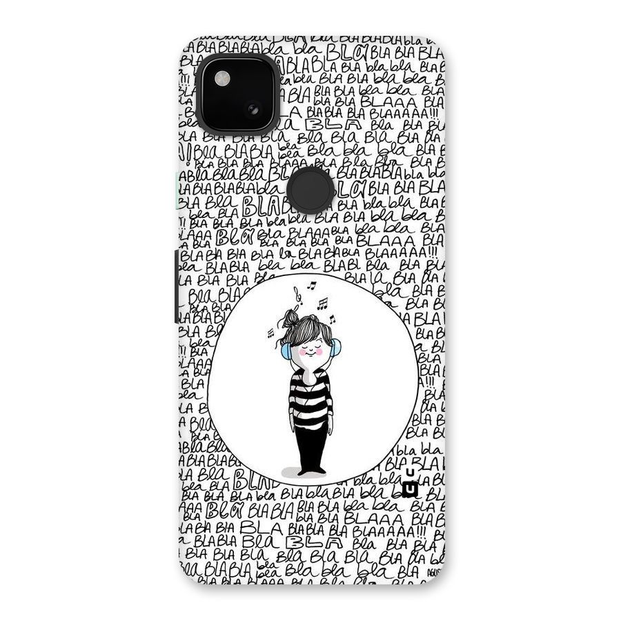 Music And Bla Bla Back Case for Google Pixel 4a