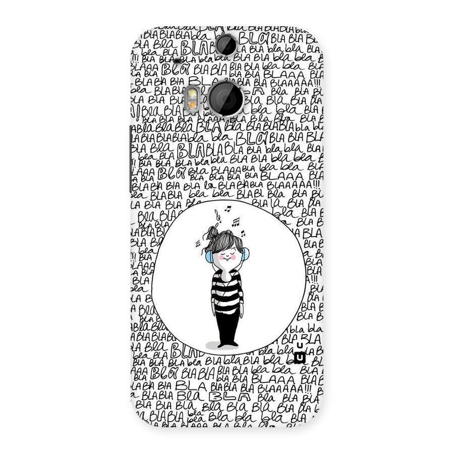 Music And Bla Bla Back Case for HTC One M8