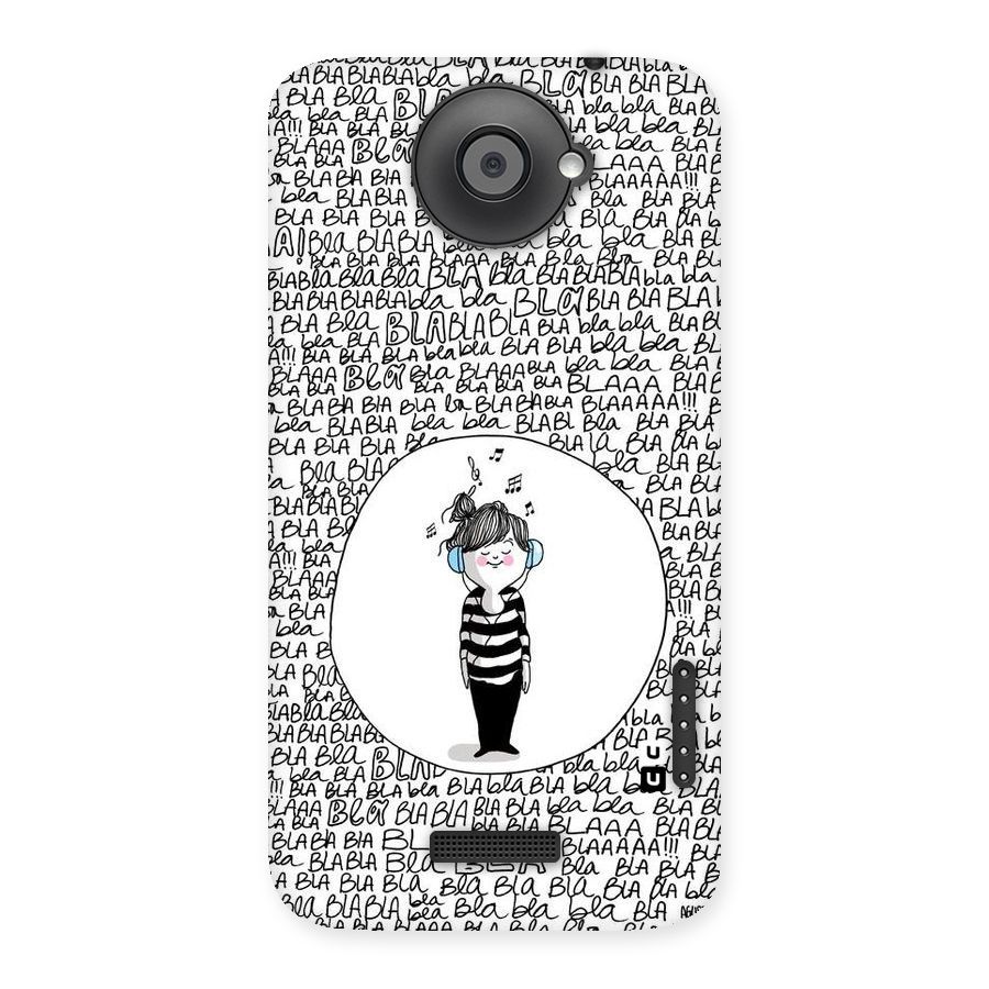 Music And Bla Bla Back Case for HTC One X