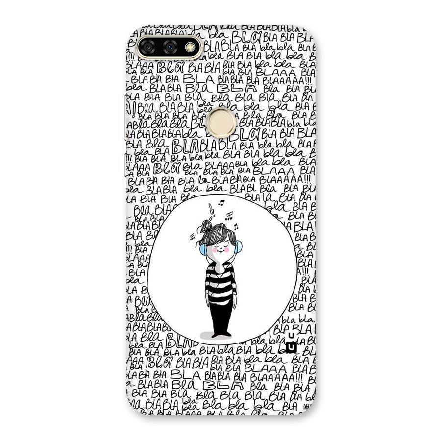 Music And Bla Bla Back Case for Honor 7A