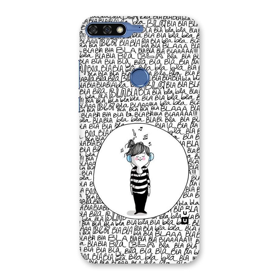 Music And Bla Bla Back Case for Honor 7C