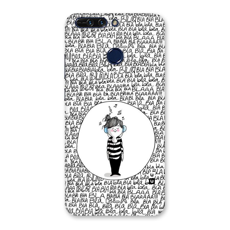 Music And Bla Bla Back Case for Honor 8 Pro