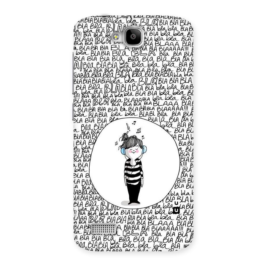 Music And Bla Bla Back Case for Honor Holly