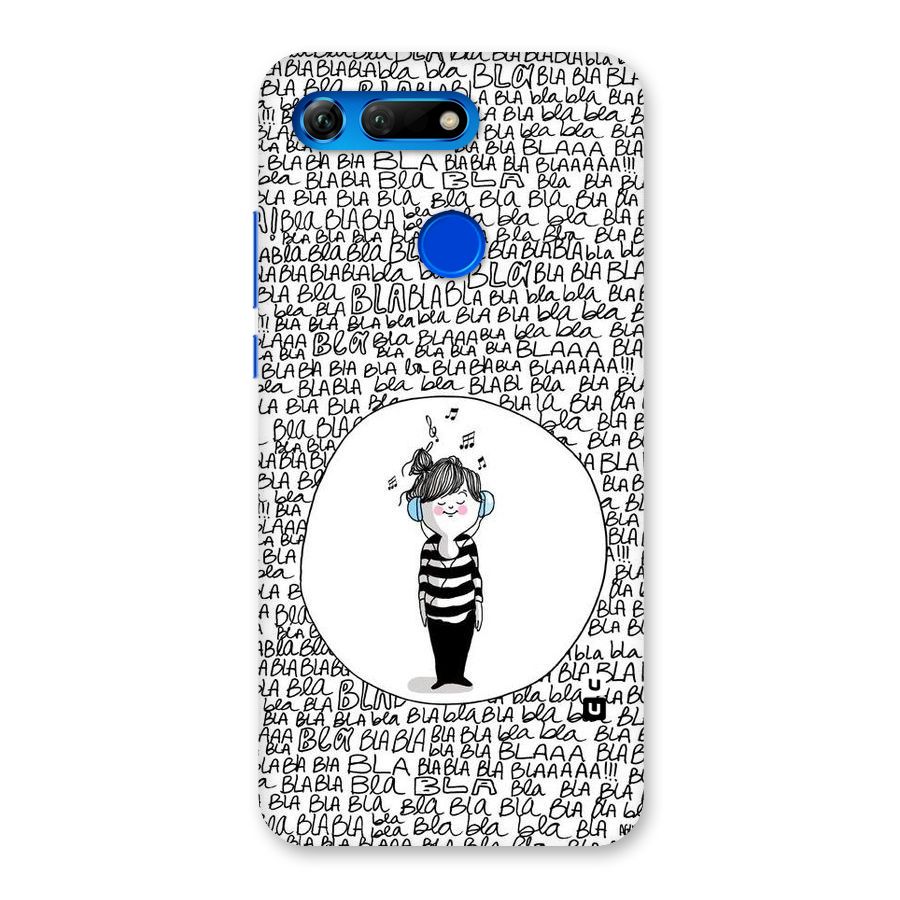 Music And Bla Bla Back Case for Honor View 20