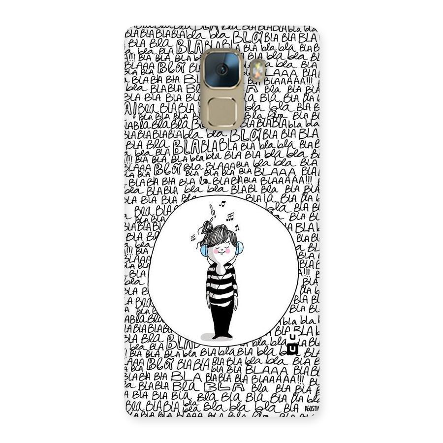 Music And Bla Bla Back Case for Huawei Honor 7