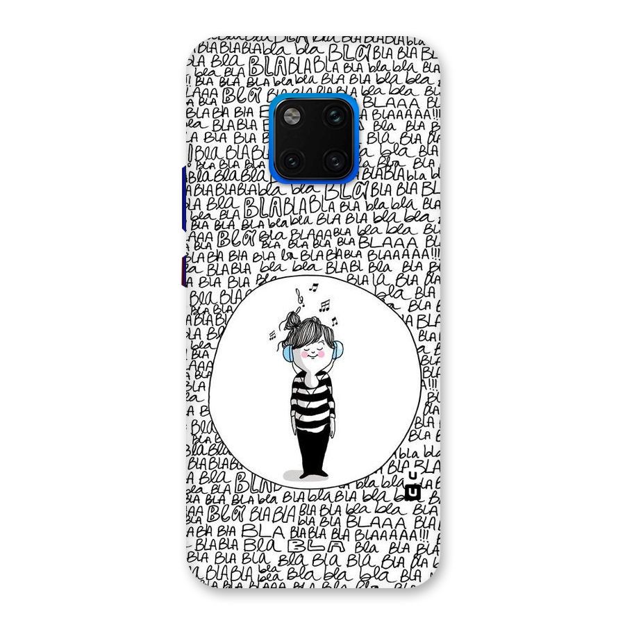 Music And Bla Bla Back Case for Huawei Mate 20 Pro