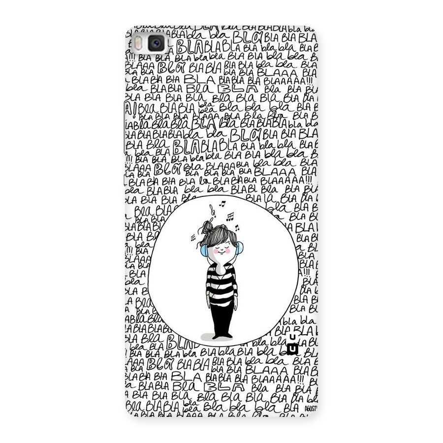 Music And Bla Bla Back Case for Huawei P8