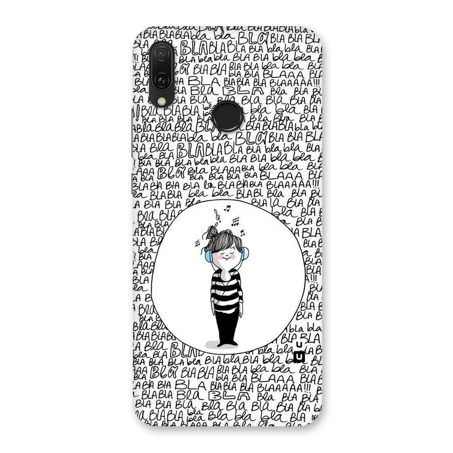 Music And Bla Bla Back Case for Huawei Y9 (2019)