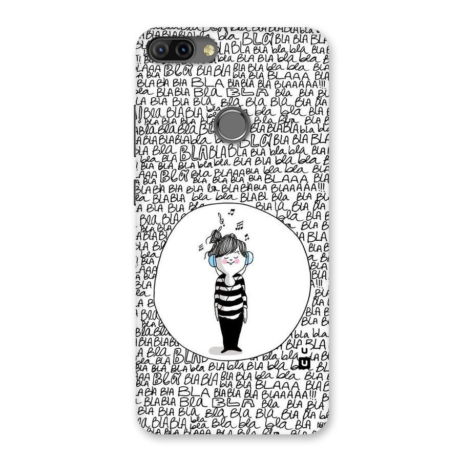 Music And Bla Bla Back Case for Infinix Hot 6 Pro
