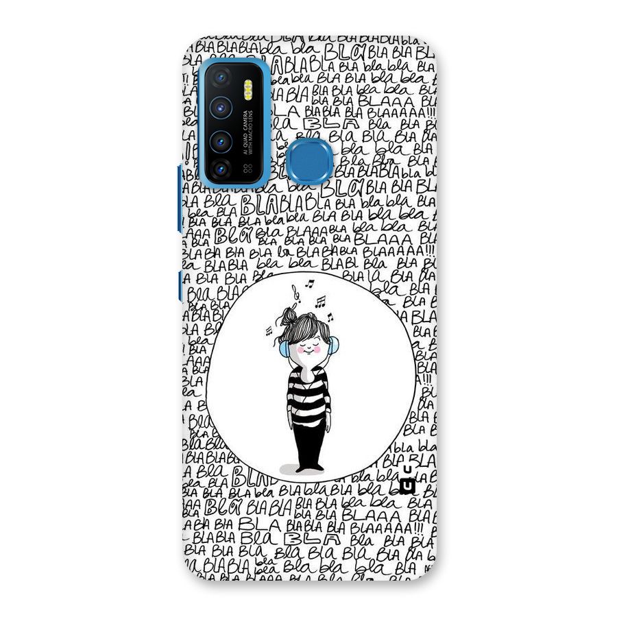 Music And Bla Bla Back Case for Infinix Hot 9