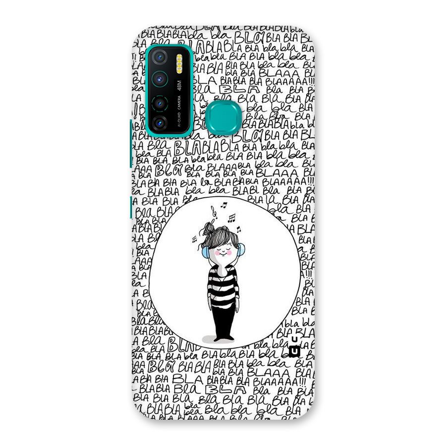 Music And Bla Bla Back Case for Infinix Hot 9 Pro