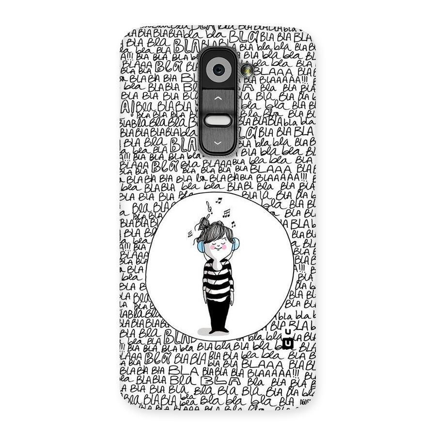 Music And Bla Bla Back Case for LG G2