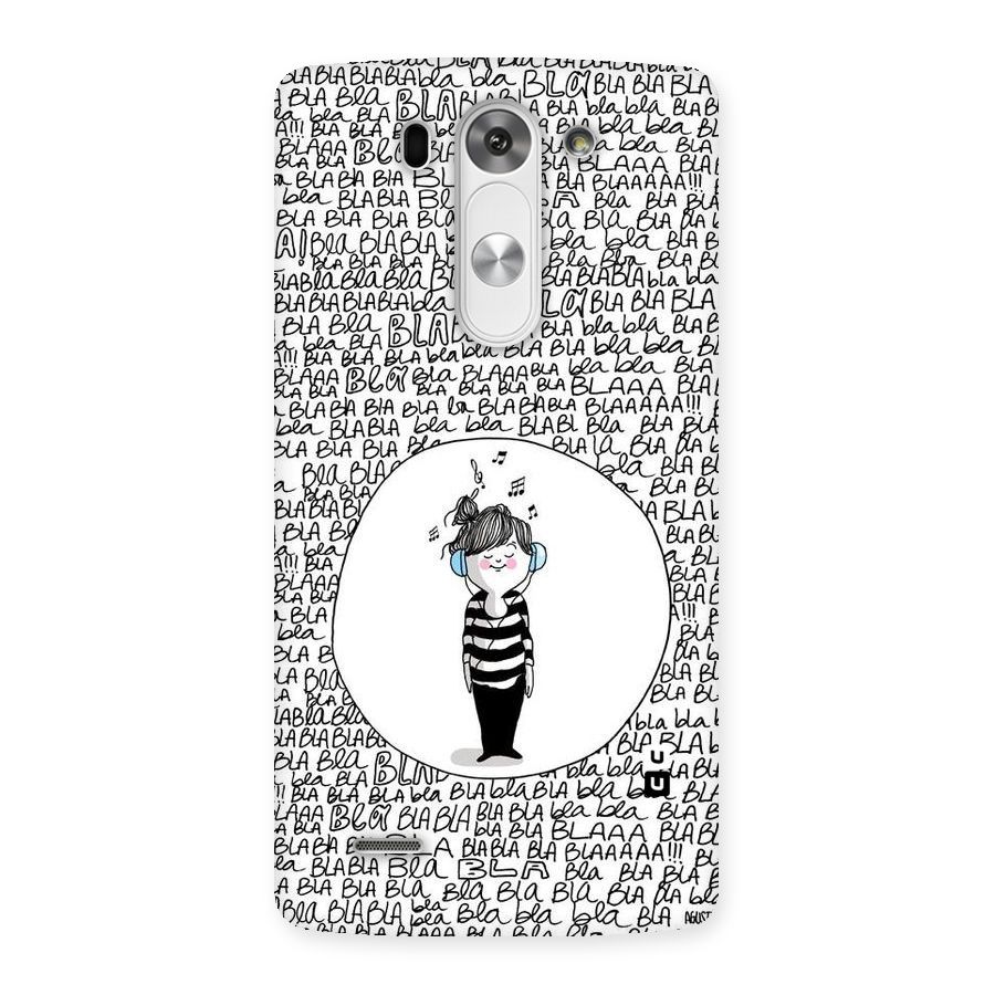 Music And Bla Bla Back Case for LG G3 Beat