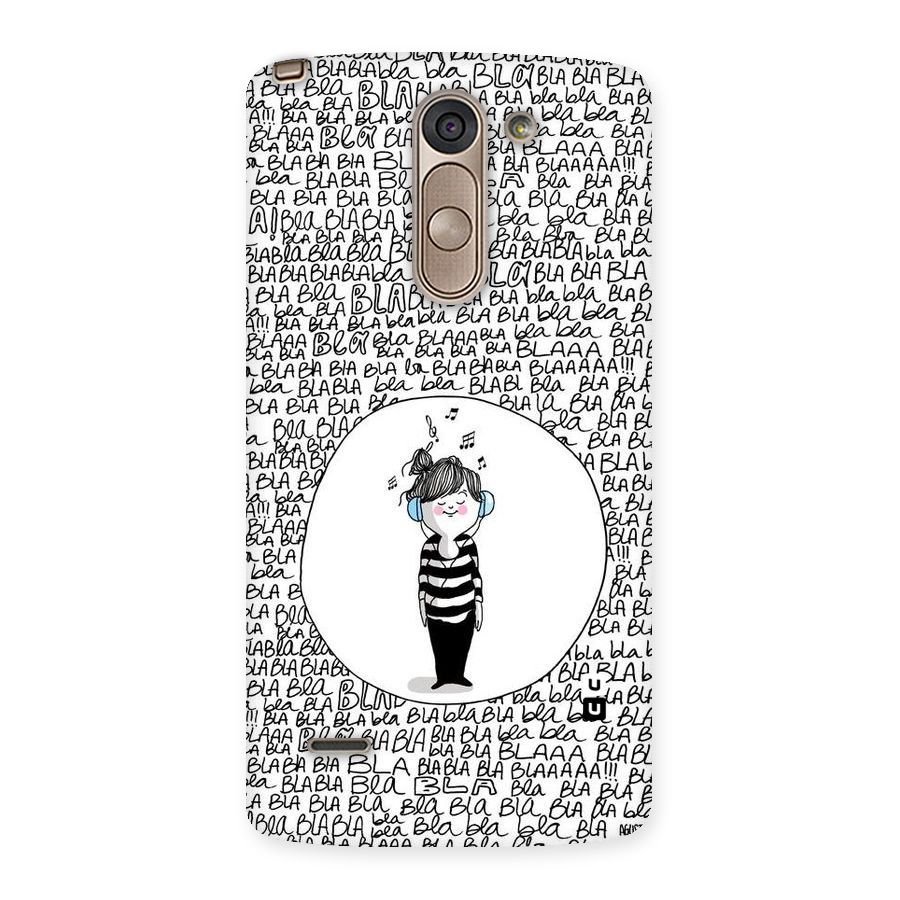 Music And Bla Bla Back Case for LG G3 Stylus