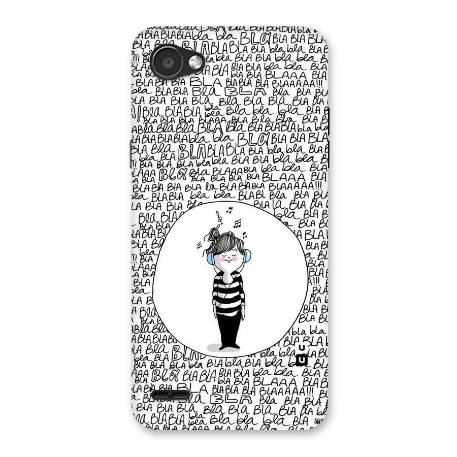 Music And Bla Bla Back Case for LG Q6