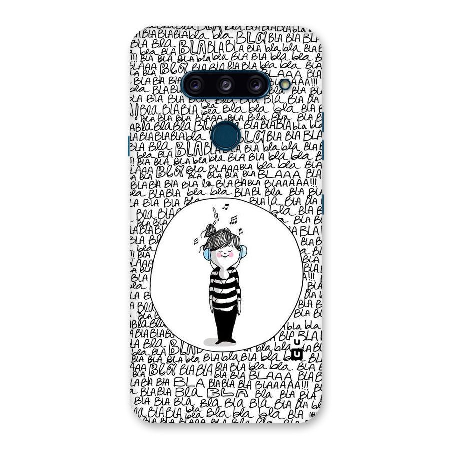 Music And Bla Bla Back Case for LG  V40 ThinQ