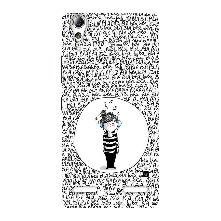 Music And Bla Bla Back Case for Lenovo A6000 Plus