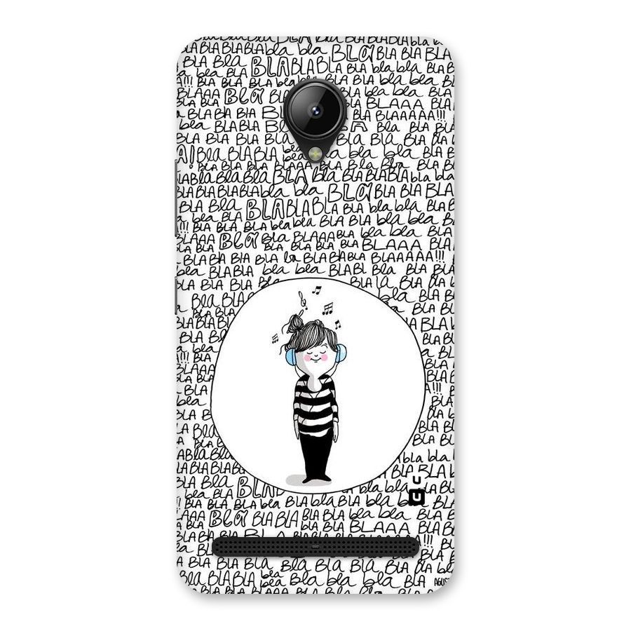 Music And Bla Bla Back Case for Lenovo C2