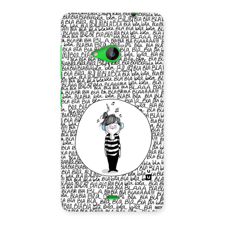 Music And Bla Bla Back Case for Lumia 535