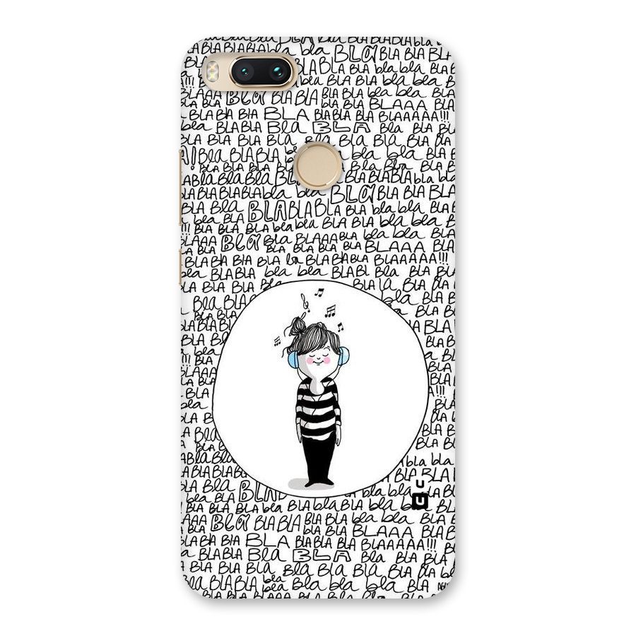 Music And Bla Bla Back Case for Mi A1