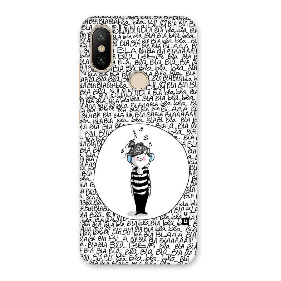 Music And Bla Bla Back Case for Mi A2