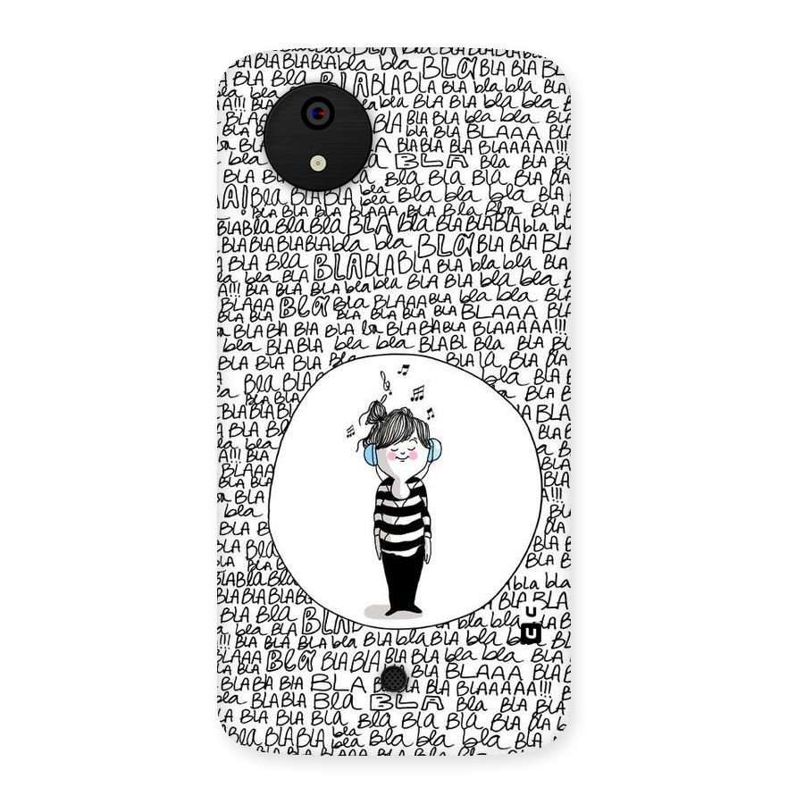 Music And Bla Bla Back Case for Micromax Canvas A1