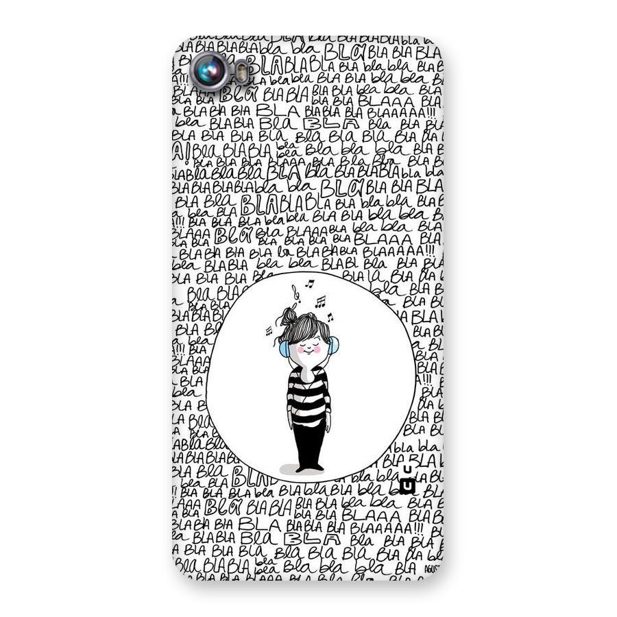 Music And Bla Bla Back Case for Micromax Canvas Fire 4 A107