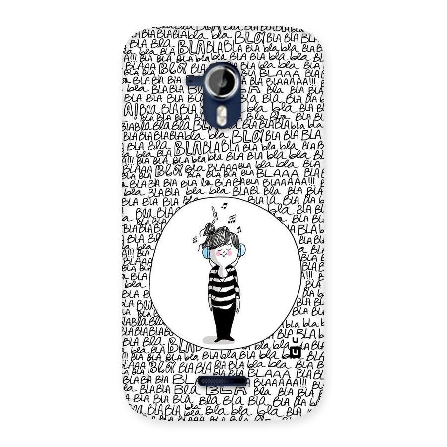 Music And Bla Bla Back Case for Micromax Canvas Magnus A117