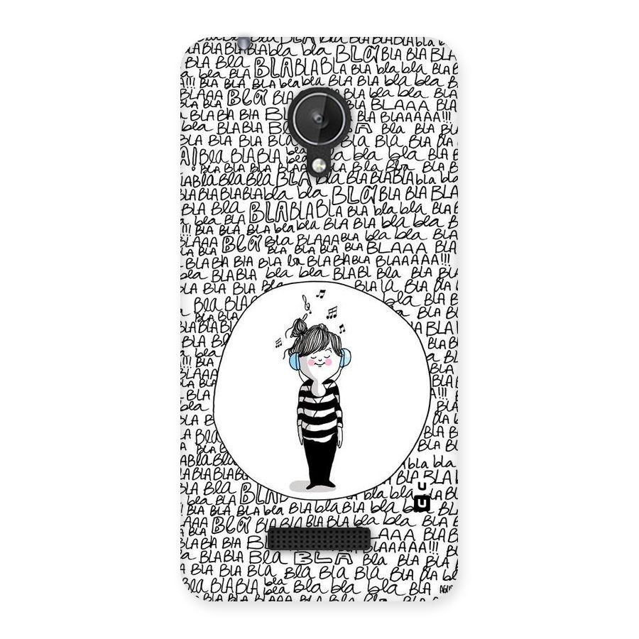 Music And Bla Bla Back Case for Micromax Canvas Spark Q380